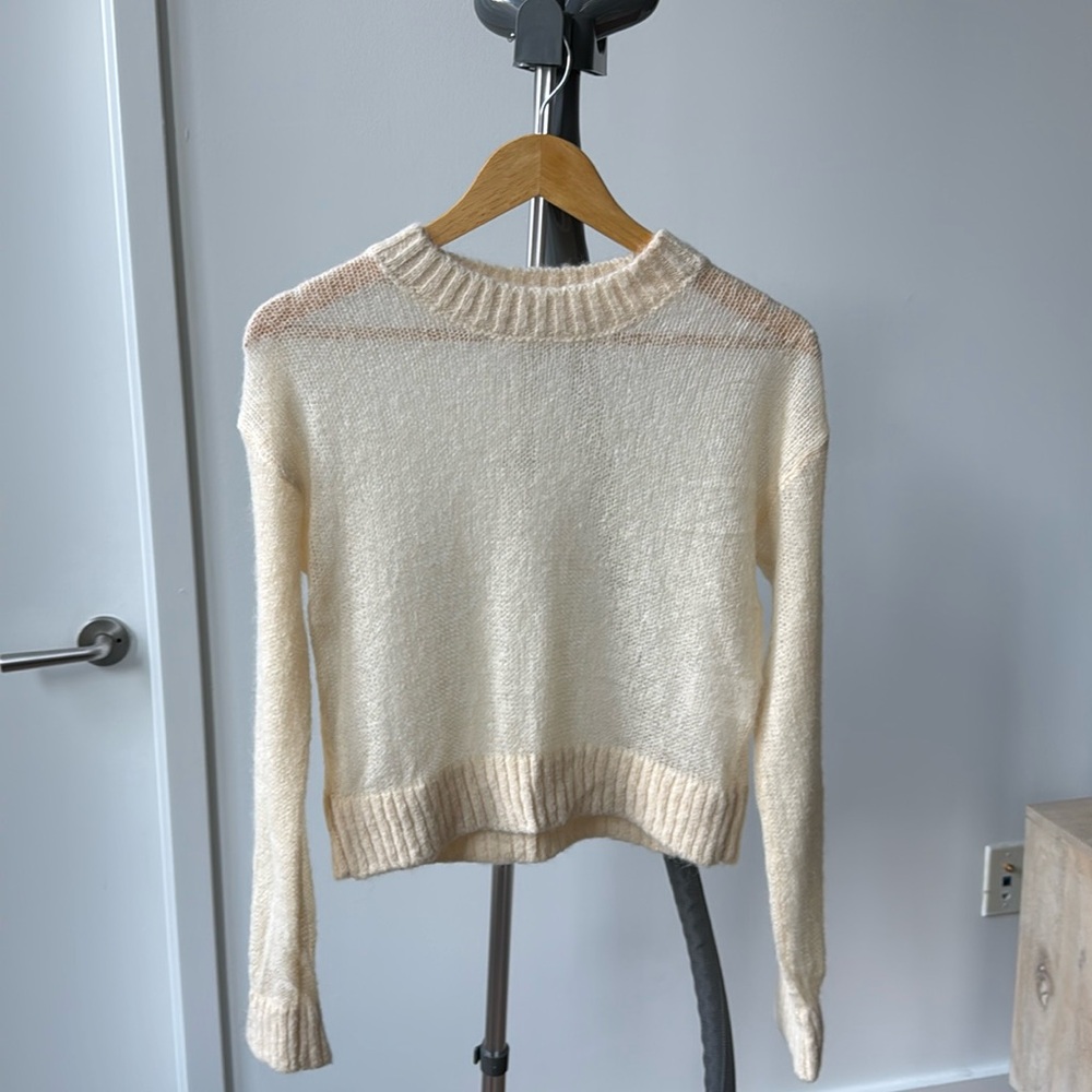 Sezane light alpaca blend sweater